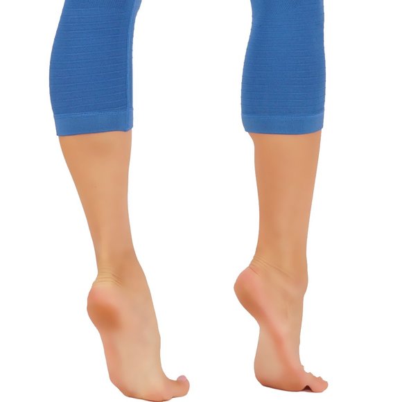 Workout Women's Capri Leggings High Compression - Picture 3 of 9